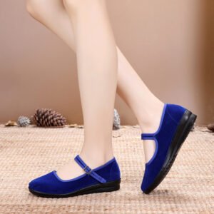 single-buckle-womens-casual-canvas-shoes